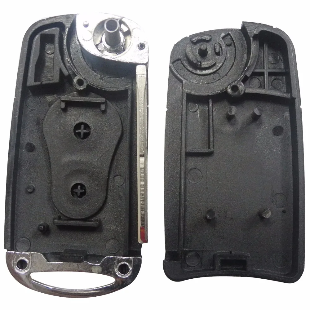 For Ssangyong Remote Modify Folding Flip Key Fob Shell Case 2 Button For Actyon SUV Kyron Rexton Car Styling Upgrade