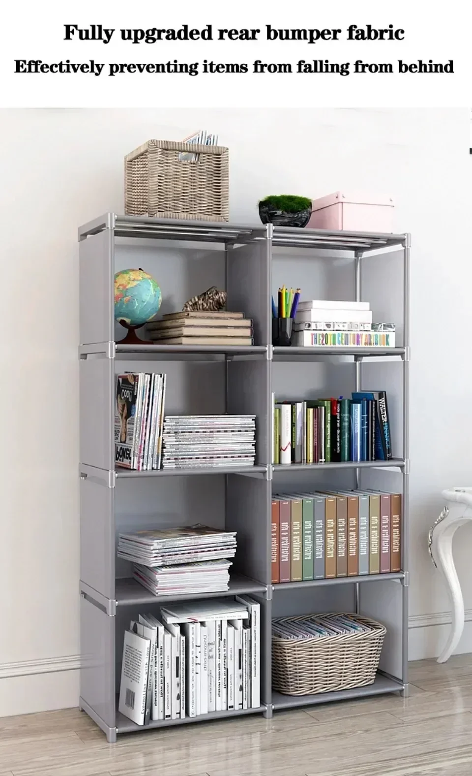 Description Picture 6 of itemSimple Bookshelf Multi-Level Assembly Storage Bookshelf Portable Book Cd Rack Bookcase Vertical Cabinet Economic Floor Book Rack