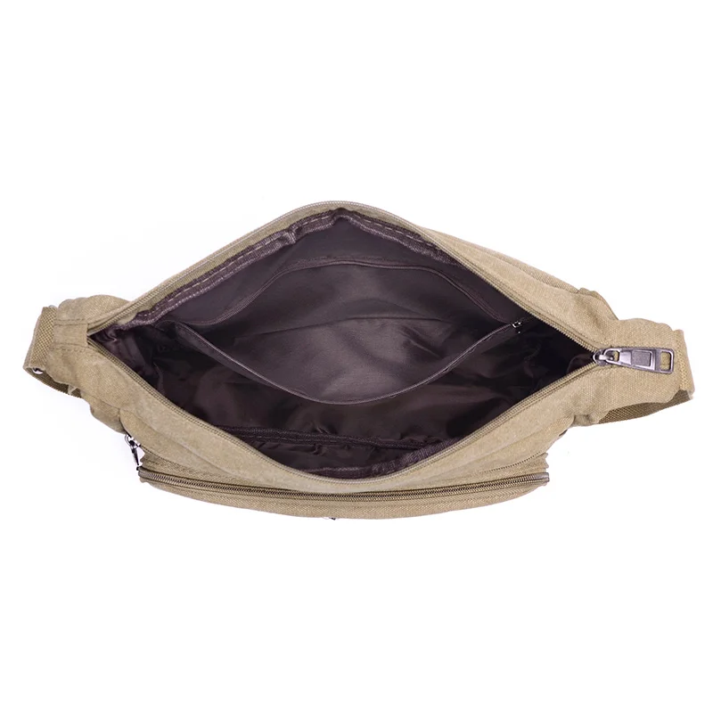 Men's Luxury Canvas Crossbody Tote - Fashionable High-Quality Shoulder Bag