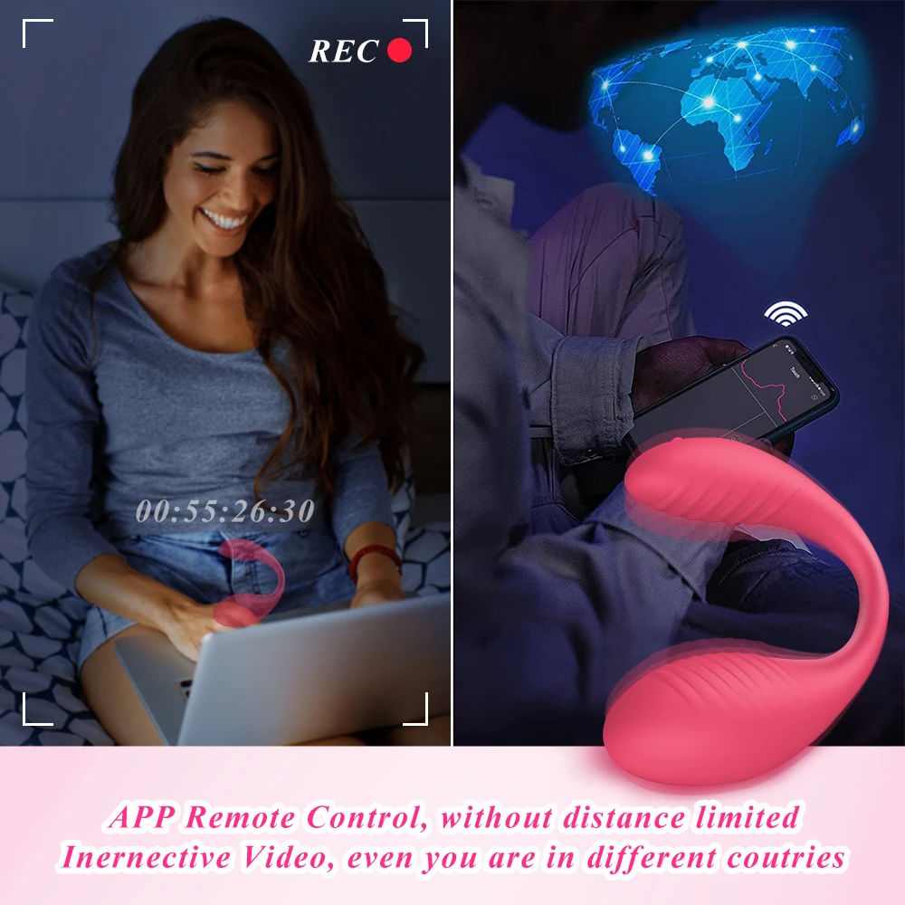 Sex Toys APP Vibrator Bluetooth Dildo Female for Women Wireless Remote Control Vibrators Wear Vibrating Love Egg Toy for Couple