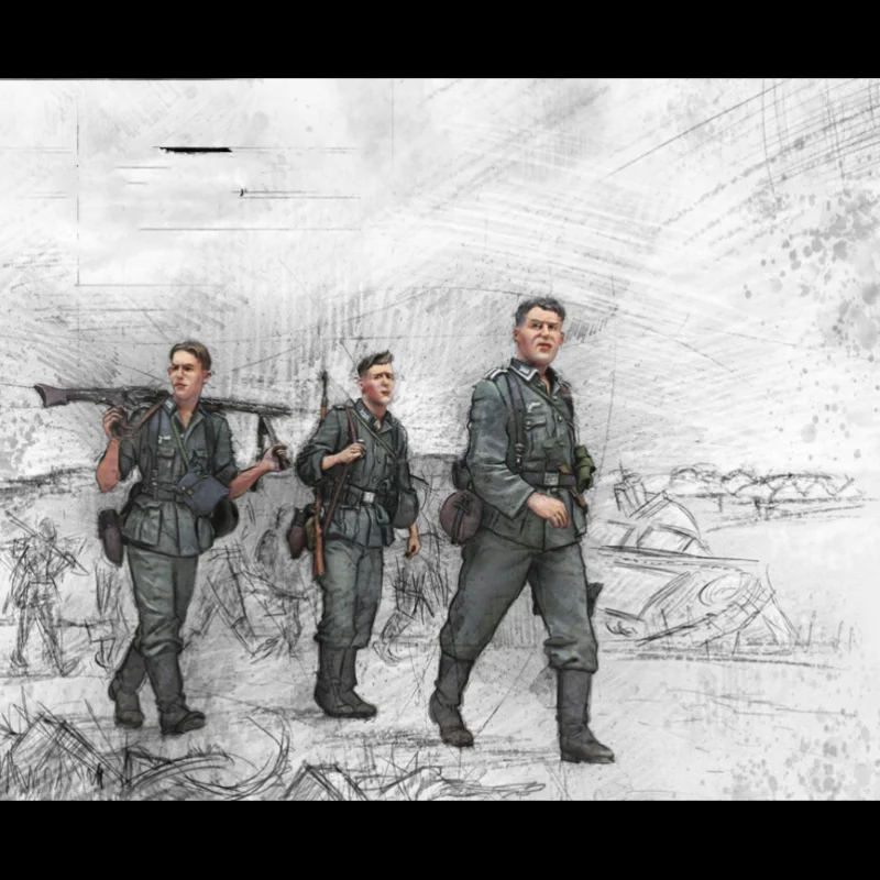 135 искусственная фигурка из смолы, военная тема, несобранный и Неокрашенный GK,646R (art.: 3920c686e795e) - 3920c686e795e