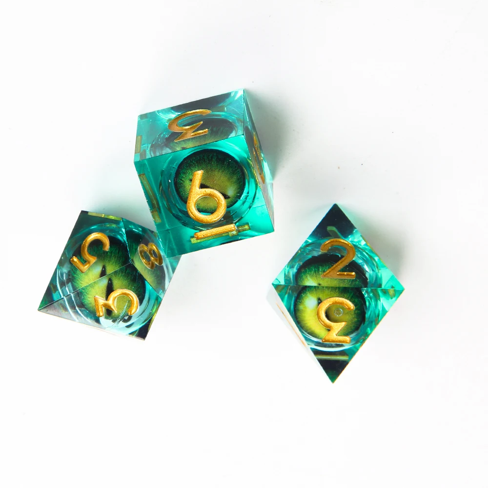 DND Liquid Core D&D Dice Set Detail