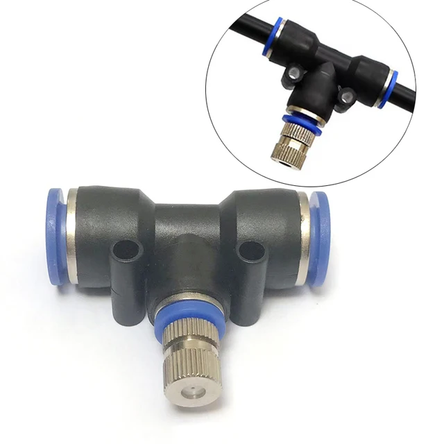 1 Százalékos Kölyökhűtési Rendszer Alacsony Nyomású Porlasztó Fúvókák 12–8 Mm -Es Csúszászár Gyors Csatlakozók Párásítják Az Öntözőt Permetezőgépet