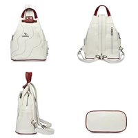 Women Leather Backpacks Zipper Female Chest Bag Travel Back Pack Ladies Bagpack Mochilas School Bags for Teenage Girls Sac A Dos - Image 6