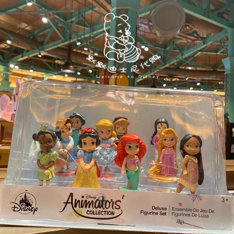 Disney Princess Figurines Set Original Disney Cartoon Princess