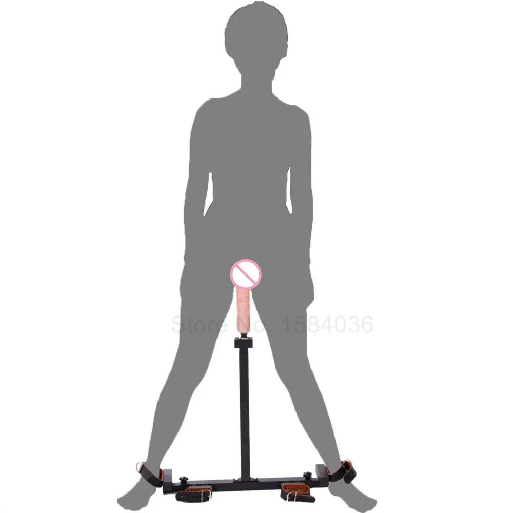 Dildo Mount BDSM Furniture Body Stand Bondage Frame Leg Splitter SM Goods Leather Handcuffs Anklecuff Couple Sex Toys for Adults