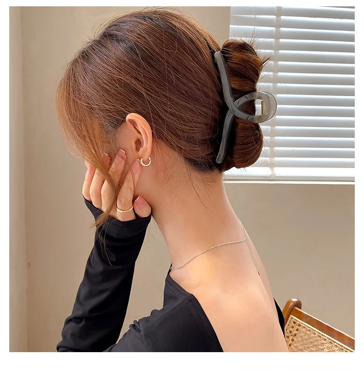 Mode Kreuz Haars pange große Haars pangen Krabbe Haar Kralle koreanische Bad Clip Pferdes chwanz Clip Klaue Clip für Frauen Mädchen Haarschmuck – Detail 14