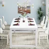 78.7"x39.4" Dining Table, Industrial Kitchen Table for 8-10 Person, Rectangular Dinner Table for Dining Room Kitchen 4