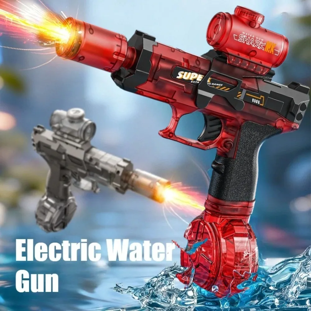 Elektrische Wasserpistole Mit Rückstoß Und Led Lichteffekten_voghion.com