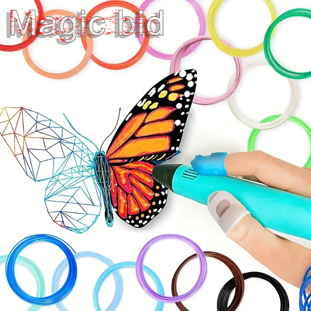Magic bid Electronic 3D Printing Pen PLA Consumables High-Temperature 3D Graffiti Tool Intelligent Toy Christmas Birthday Gift