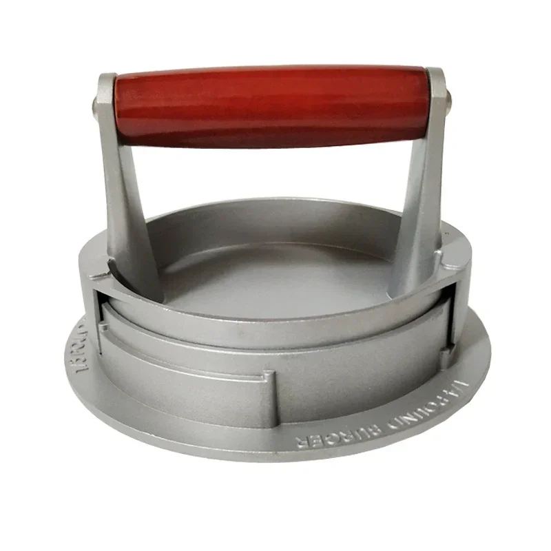 Round Shape Hamburger Press Aluminum Alloy Hamburger Meat Beef Grill Burger Press Kitchen Food Mold