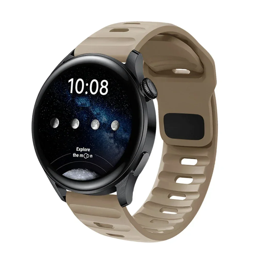 Versatile 22mm Silicone Smartwatch Strap - Premium Watchband Bracelet