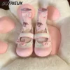 Cute Sweet Fashion Small Leather Shoes Girl Original Lolita Style Design Mary Jane Round Head Flats for Women Spring Summer 1