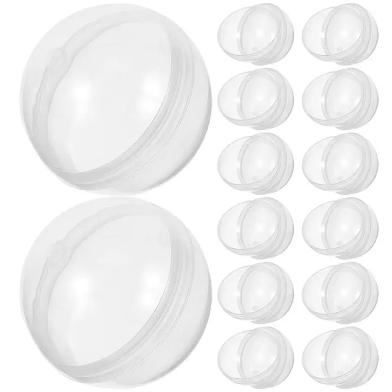 Kids Fillable Capsule Ball Twisted Egg Shell Gumball Fillable Ornament Twisted Round Balls Grab Balls 100Pcs/50pcs kids capsule balls