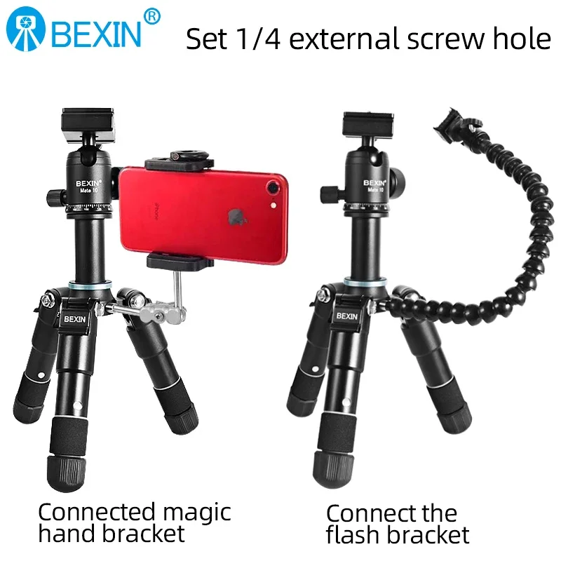 Mini Tripé de Fibra de Carbono para Câmera Dslr e Telefone Compacto Leve Portátil Tripés de Mesa com Alça Bola Cabeça Carga Máxima 8kg - Image 3