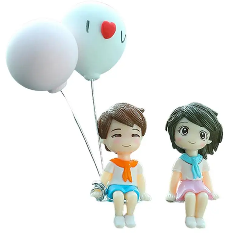 

Cute Cartoon Couples Figures Cartoon Couples Car Decoration Couple Figure Figurines Cartoon Couples Action Figure Sitting Boys