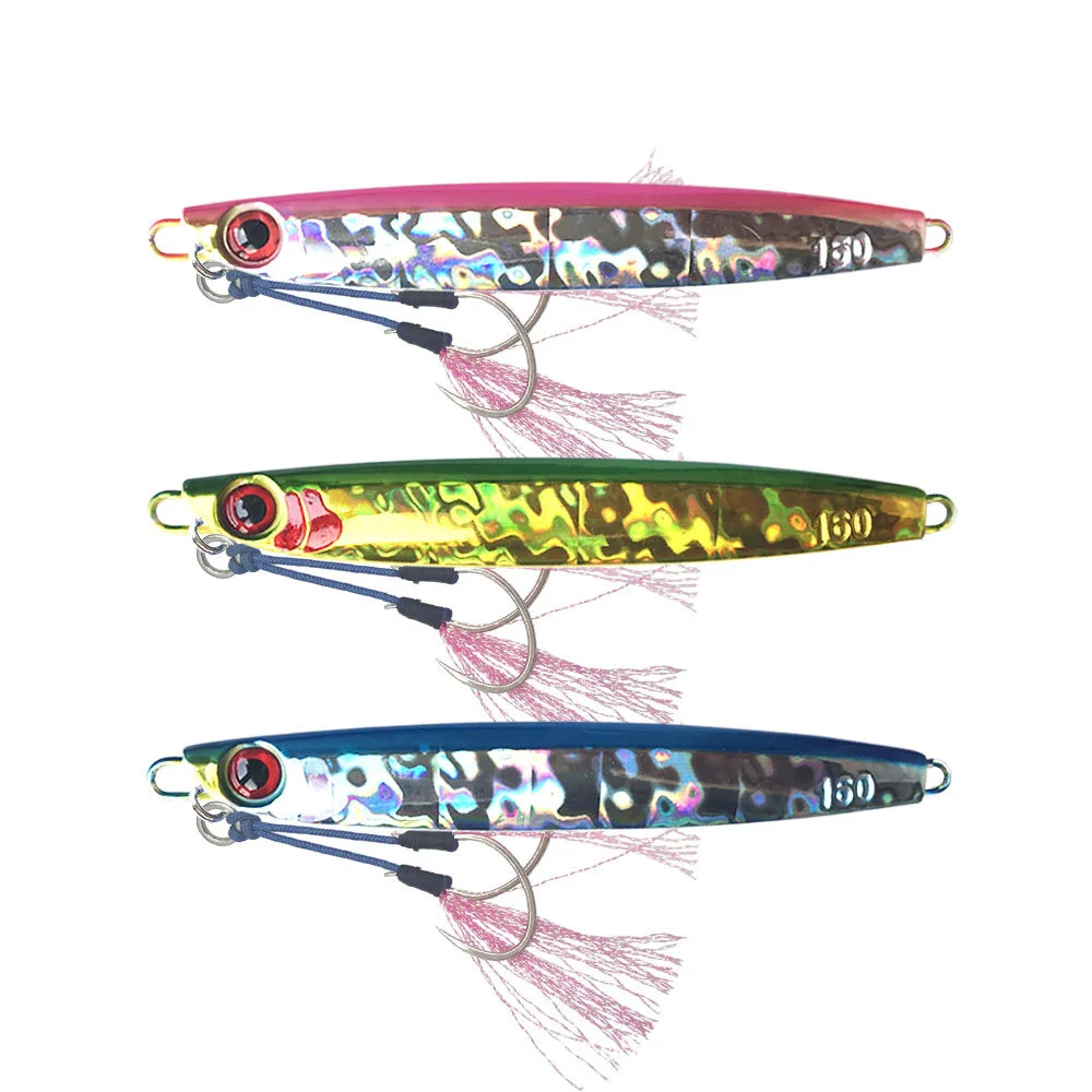 

Slow Rocking Lead Fish Night Glow Fishing Bait Sea Fishing Boat Fishing Bait 120g 160g 200g Grouper Black head bait