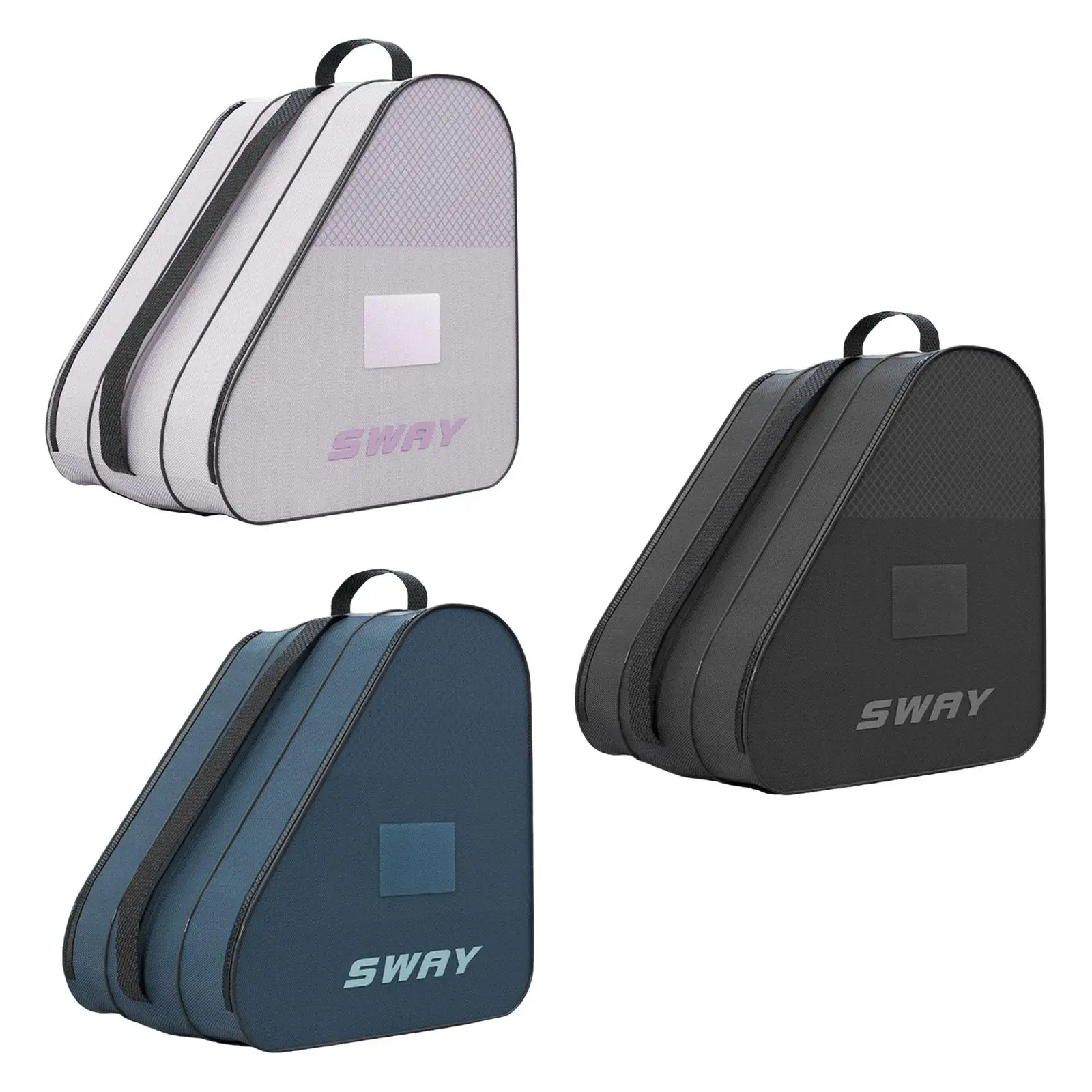 Ice Skates Storage Bag Inline Skate Bag Top Handle Waterproof Versatile Breathable Accessory with Adjustable Shoulder Strap