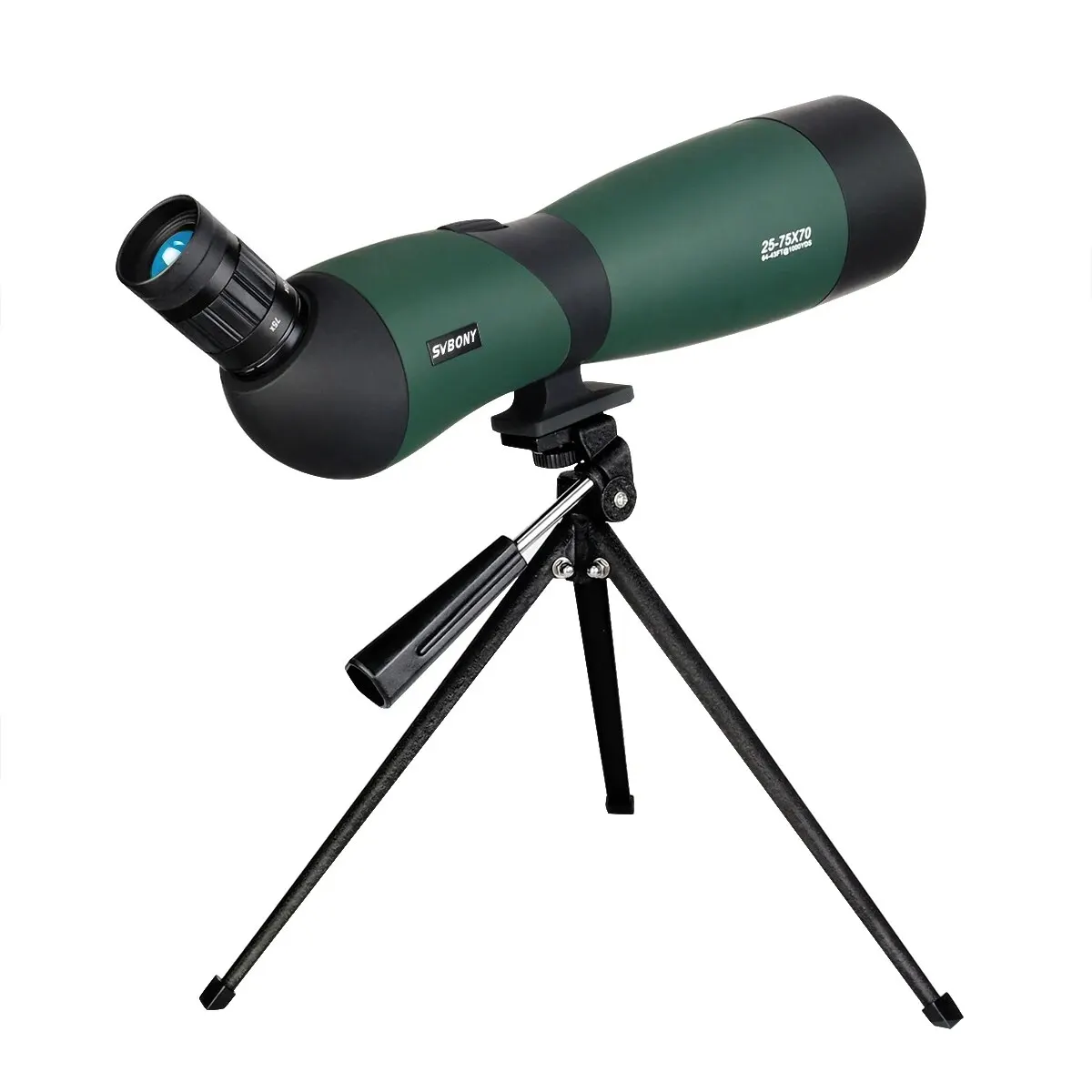 Telescope Binoculars Spotting Scope 25-75x70mm SVBONY SV403 Multi-Coated Optics Monocular 64-43ft/1000yards With Table Tripod