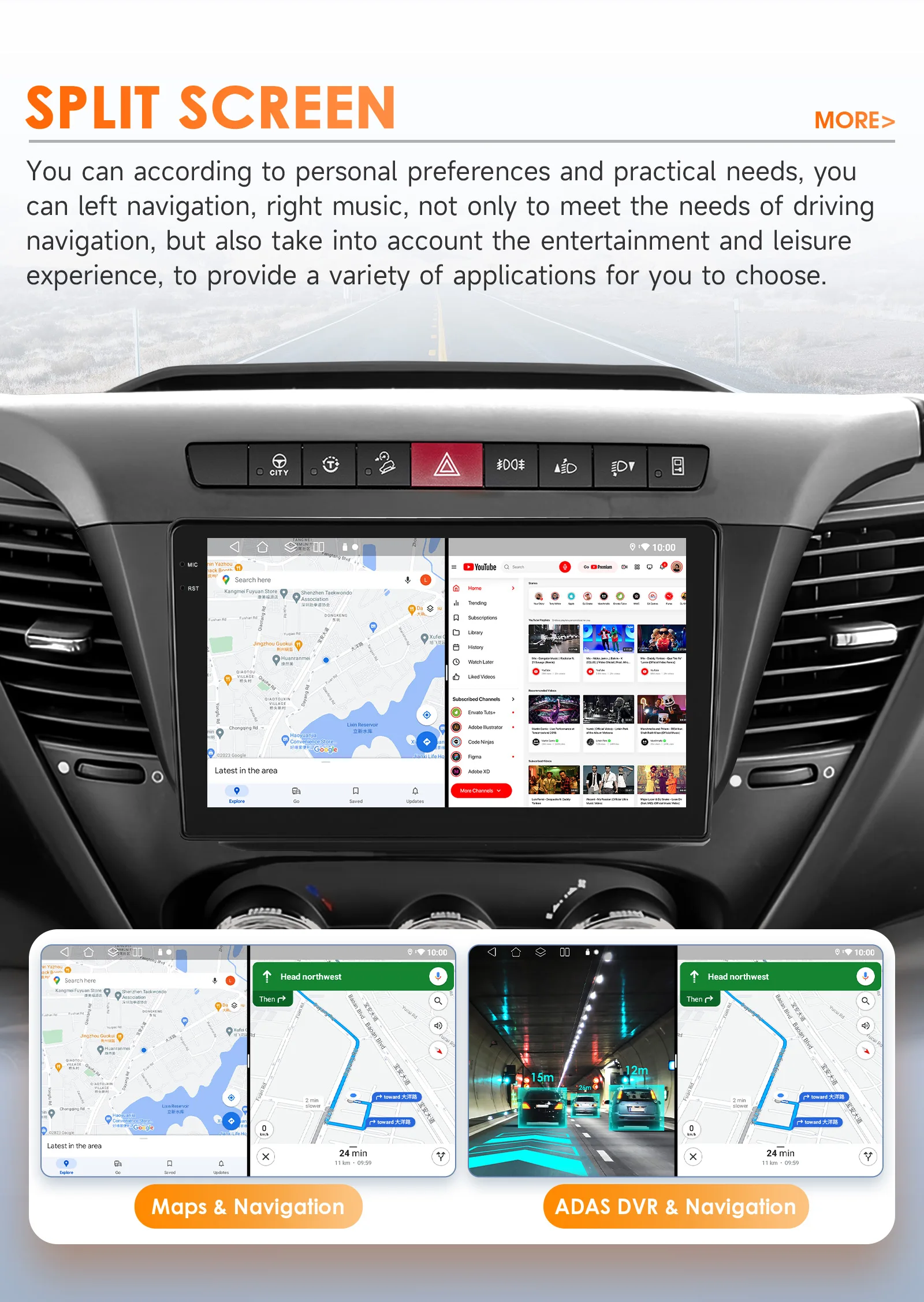 9-Zoll Wireless Carplay Android 14 Autoradio für Iveco Daily 6 2013-2021 Multimedia-Player mit Snapdragon 8-Kern-Prozessor, GPS und 360-Grad-Kamera-Bildschirm – Detail 38