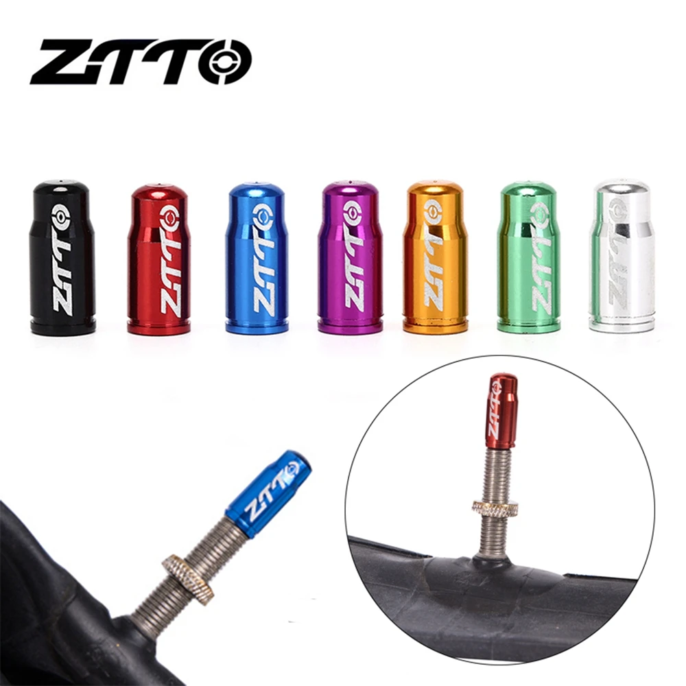 2pcs Bicycle Presta Valve Cap Aluminum Alloy Road MTB Bike Wheel Tire Covered Protector French