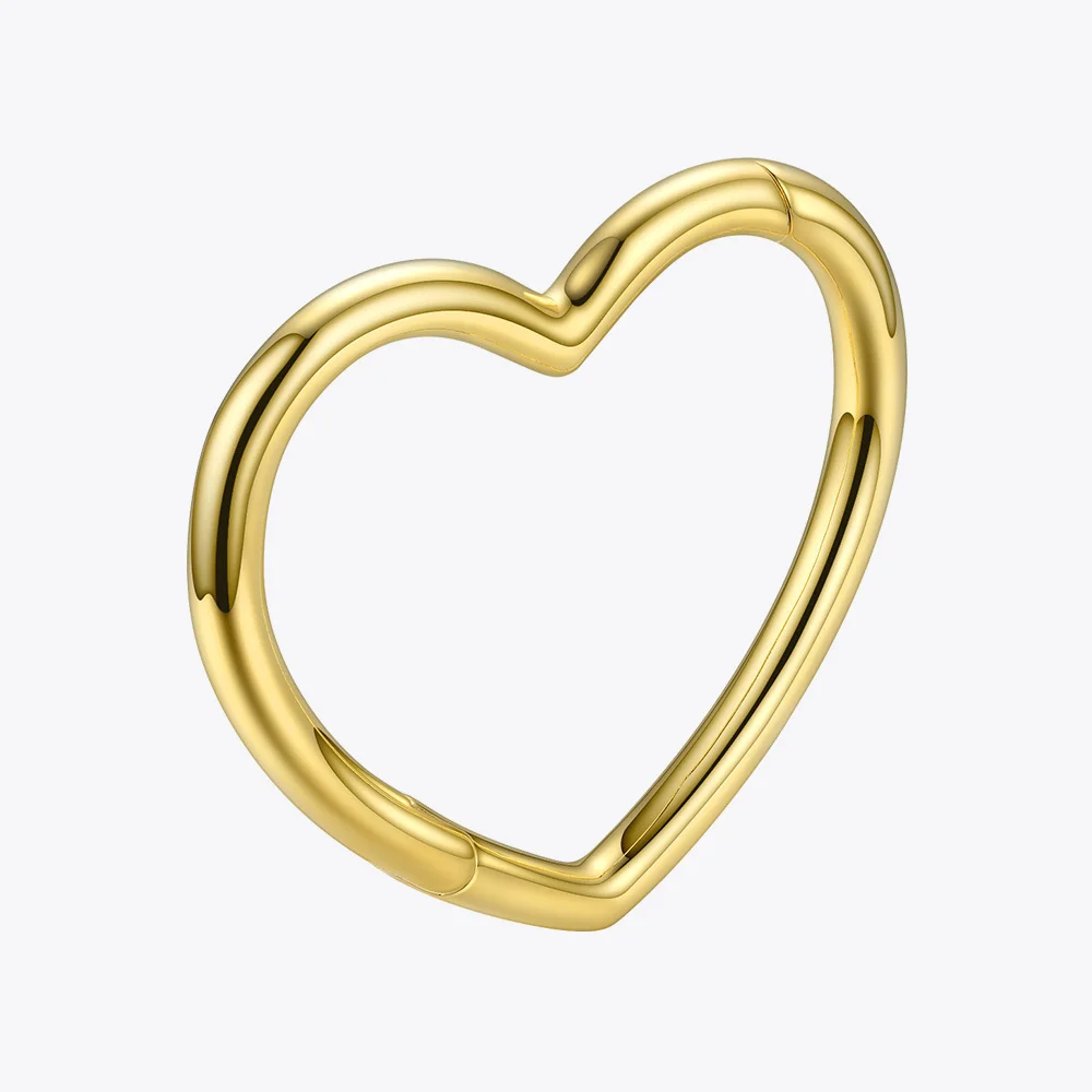 ENFASHION Heart Cuff Bangles For Women Accessories Gold Color Brass Bracelets Fashion Jewelry Friends Gifts Pulseira BC2006 bangle bracelet