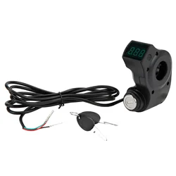 Electric Scooter One - Button Start Ignition Lock with 2 Keys (Black)