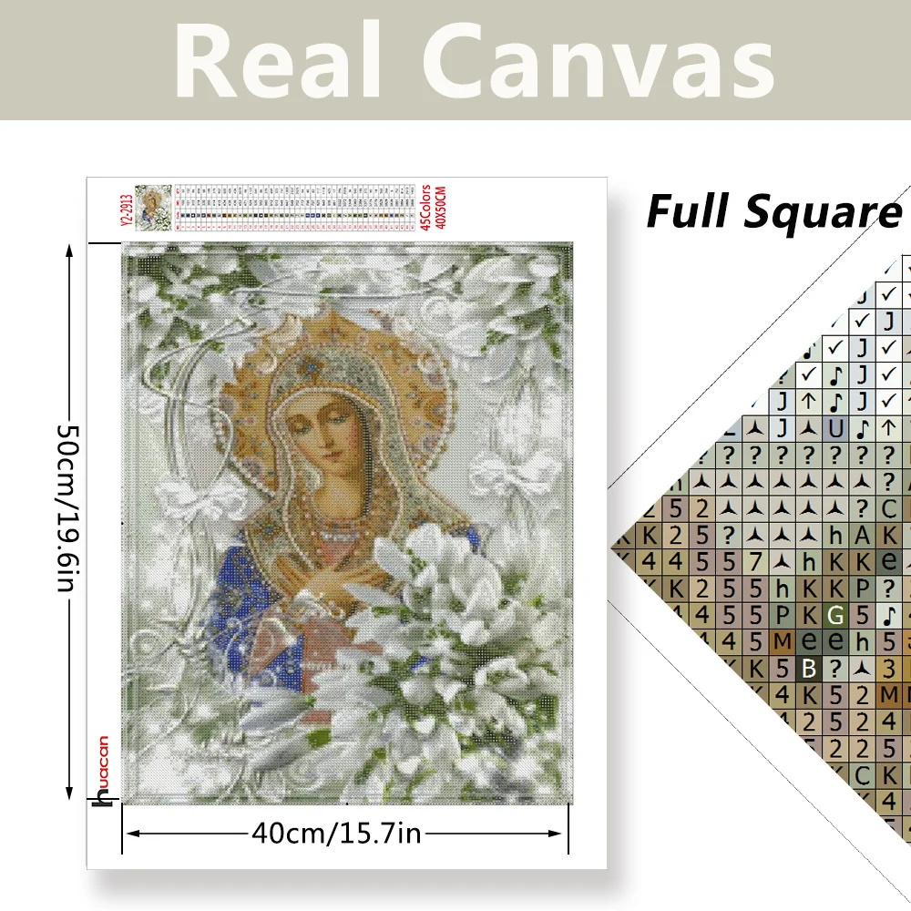Huacan Diamond Painting Icons Art Kits Full Square/Round Diamonds Embroidery Religion DIY Decorations Home diamond painting