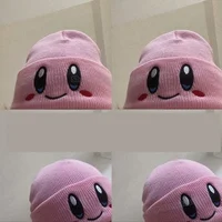 Звезды, Кирби, Чепчики для женщин, милая детская зимняя теплая шапка, спортивная Лыжная одежда, искусственная кожа, вязаные шапочки — изображение 5
