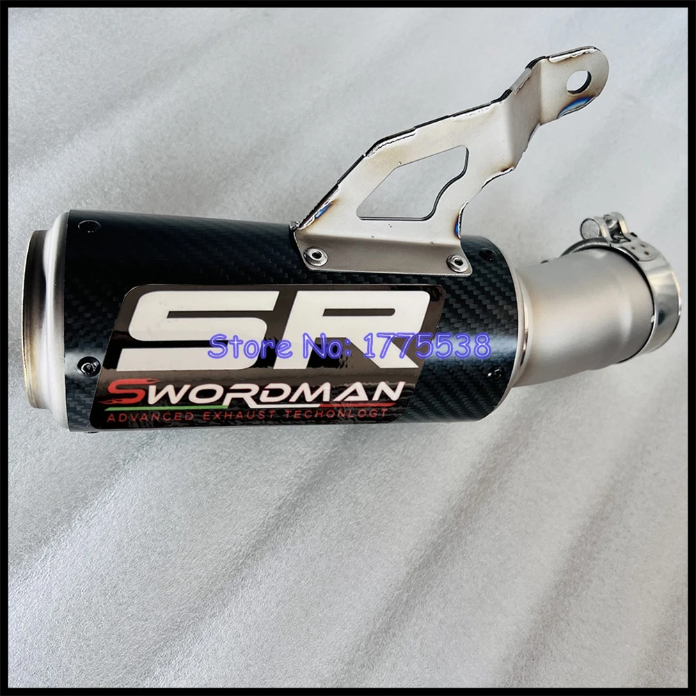 Slip On for BMW S1000R 2021-2023 S1000RR 2019-2023 Motorcycle Exhaust System Mid Link Pipe Titanium Alloy Carbon Exhaust Muffler - Image 2