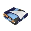 Sheriff Labrador Throw Blanket Multi-Purpose Bed linens christmas blanket 3