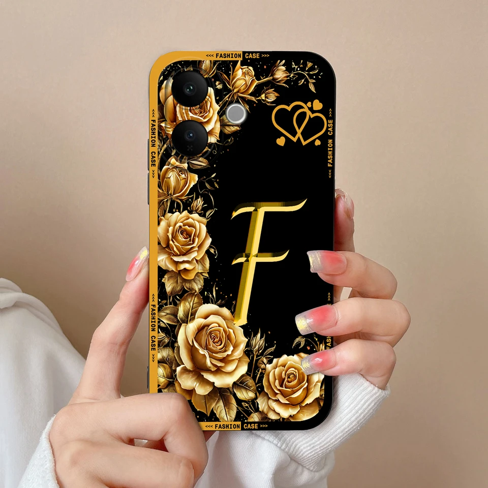 Elegant Flower Letter Design Phone Case - Beautiful Simplicity Collection