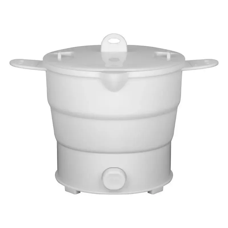 Folding Silicone  Kettle Travel Water Heating Boiler Noodles Soup Pot Food Cooker Hotpot Cooking Skillet 6