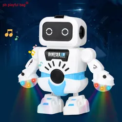 PB Playful Bag Electronic pet intelligent dancing robot model Music lighting Children's toys Interactive Christmas gifts VG44
