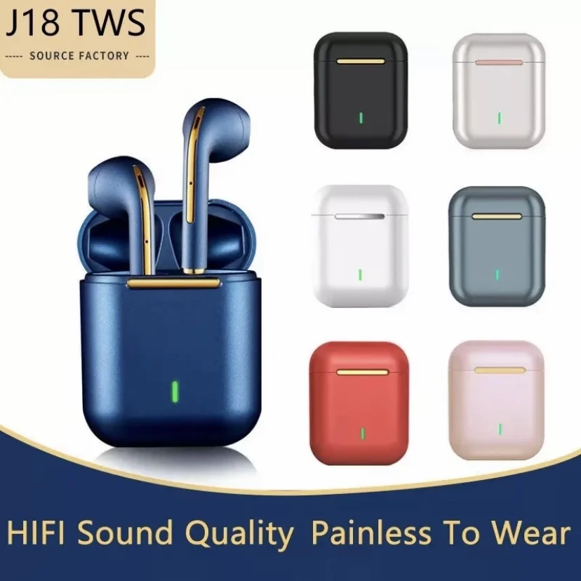 J18 Binaural Wireless Stereo Earbuds Pop Up Mini Sports Tws