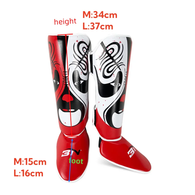BN Sparring Martial Arts MMA Boxing Shin Guards Muay Thai Kickboxing Leg Protector Pad Protection Legging Training Equipment DEO