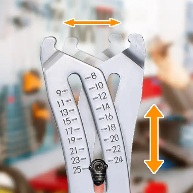 Jauge De Mesure Pour Vis Et Boulons - Filets Métrique Et Pouce - Outil De Bricolage Pour Identifier Diamètre Et Pas - 3
