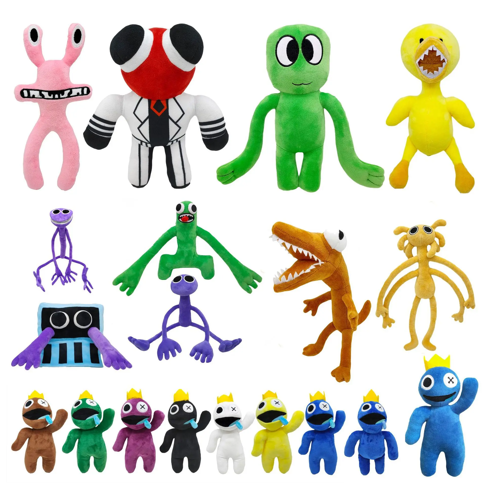 Rainbow Friends Roblox Plush Toy, desenho animado recheado boneca macia  para crianças xmas presente