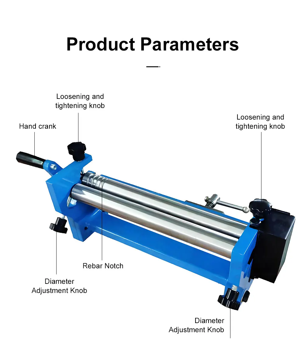 Hand-Cranked Folding Machine Manual Bending Machine Metal Coiling Machine Small