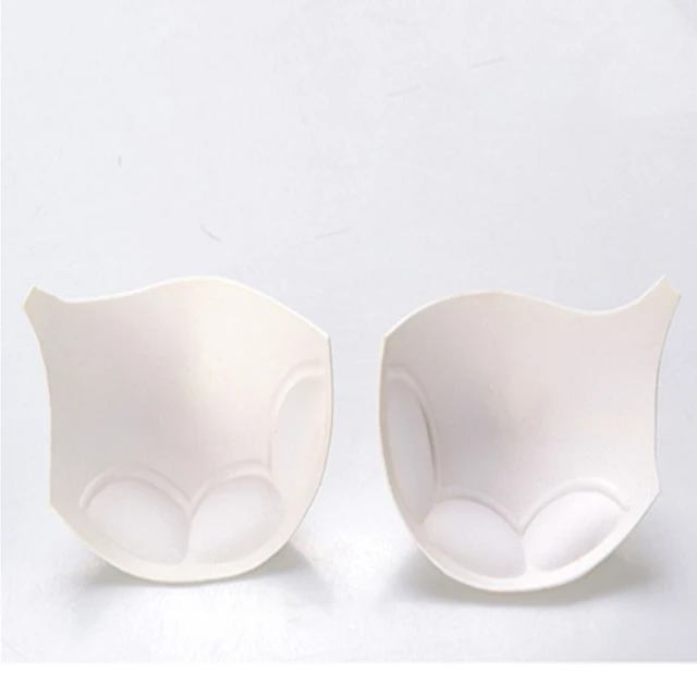 50pairs White Sewing In Bra Cups Soft Thin Foam Bra Pads For