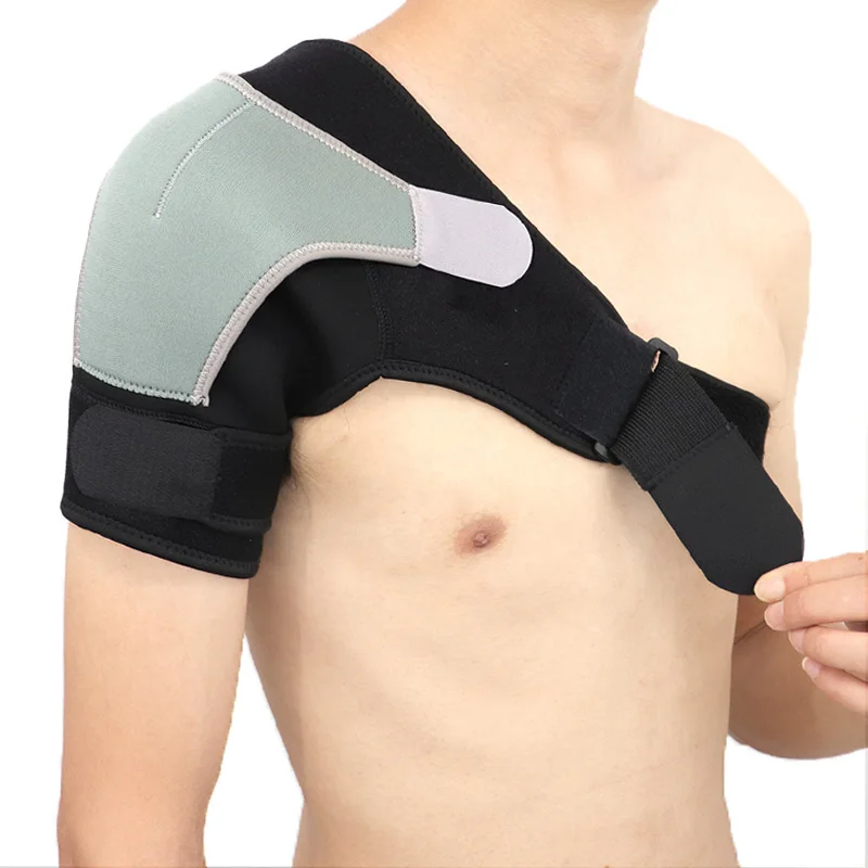 

Double Compression One Shoulder Brace Back Support Guard Posture Black Sports Strain Subluxated Injury Protection Fast Recovery