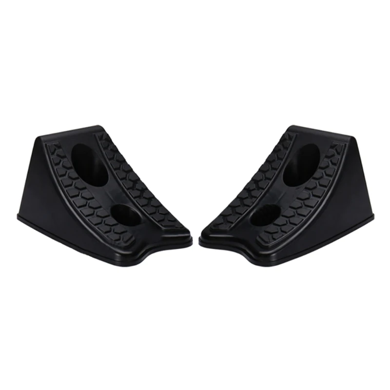 

Wheel Stopper Control Truck Trailer Wheel Tire Chock Stop Block Wheel Chock Car Slip Resist Base Tire Support Pad Black