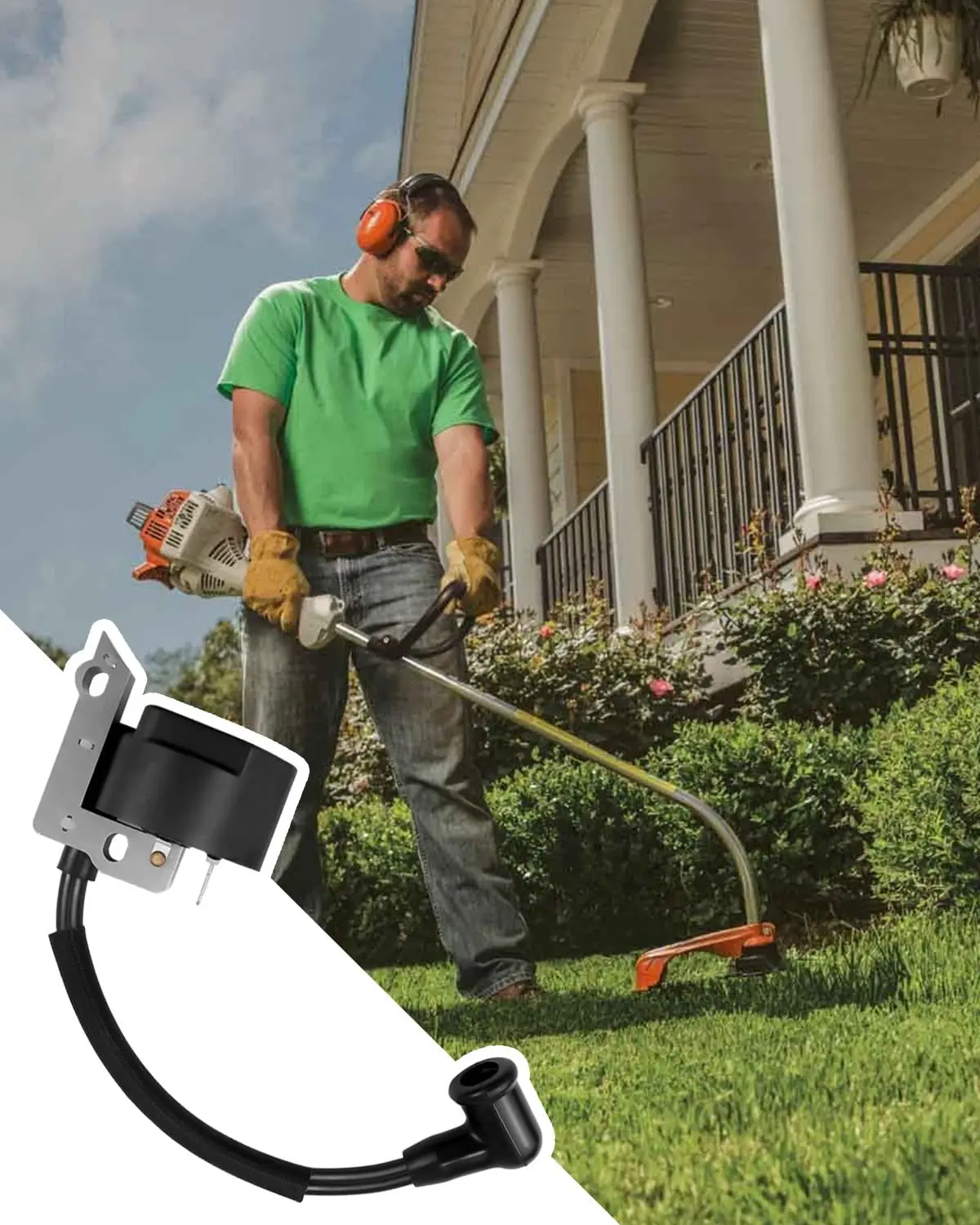 Катушка зажигания NTSUMI, подходит для Stihl FC55 FS38, раннего типа BG45, триммер на шнурке, щеточка, замена 4140 400 1311 41404001311 (art.: 3920c33facf0a) - 3920c33facf0a