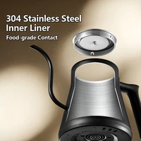 Bouilloire électrique à col de cygne 700 ml, 1000 W, contrôle de la température, chauffage rapide, théière intelligente, pour café, thé, eau, 220 V 3
