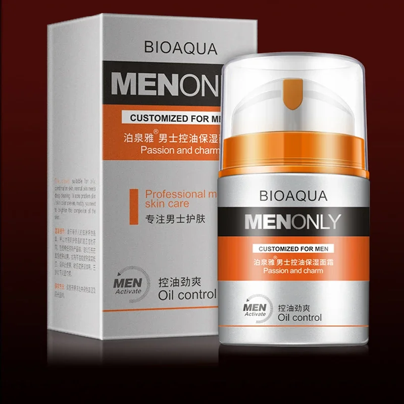 

BIOAQUA Skin Care Men Deep Moisturizing Oil-control Face Cream Hydrating Anti-Aging Anti Wrinkle Whitening Day Cream 50g