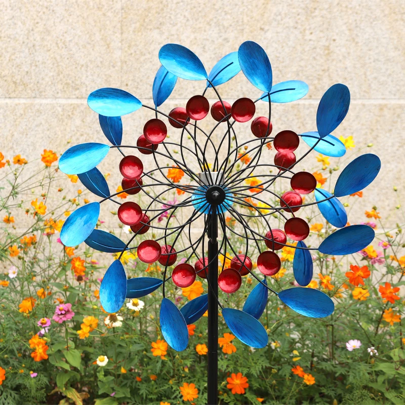 

Solar Lights Wind Spinner Outdoor Garden Decoration Windmill Weather Vane Yard Gardening Balcony And Terraces Decor Ornaments