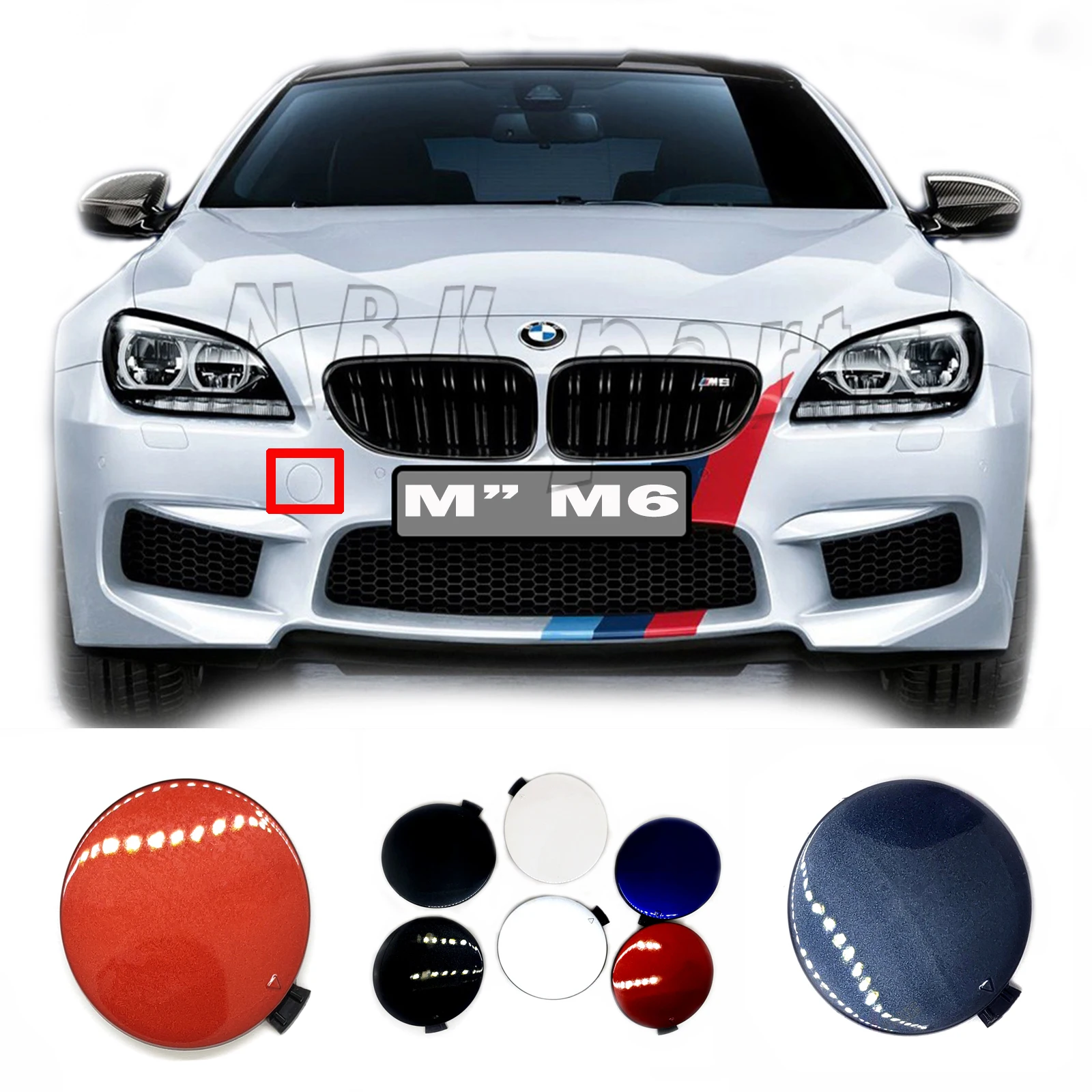 Misura 12-19 Bmw Serie M M6 F06 Gran F12 Convertibile F13 Coupé Coperchio Traino Anteriore 51118055288