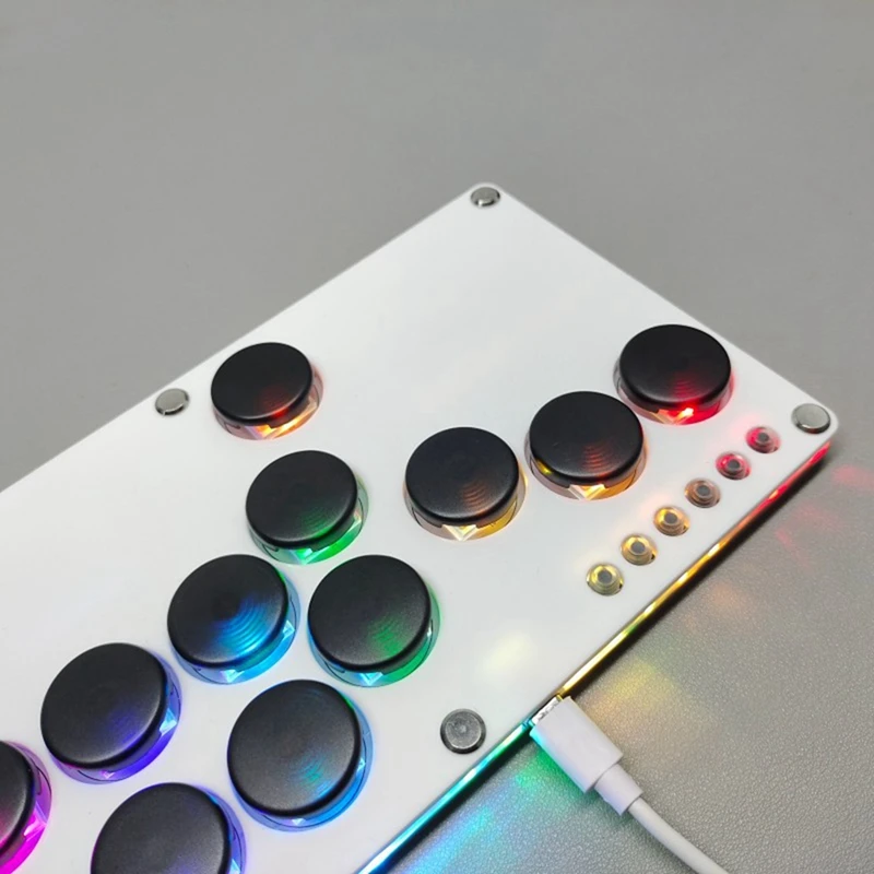 Flatbox Hitbox Arcade Fighting Game Encoder Controller Xinput/Dinput Mini Hitbox Console For NS/PS3/PS4