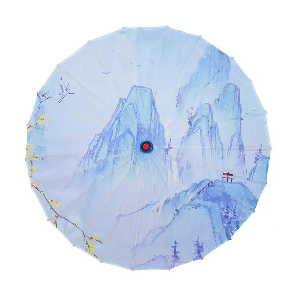 Oil Paper Umbrella Chinese Style Dance Decoration Cosplay Wind Resistant Craft UV Paraso