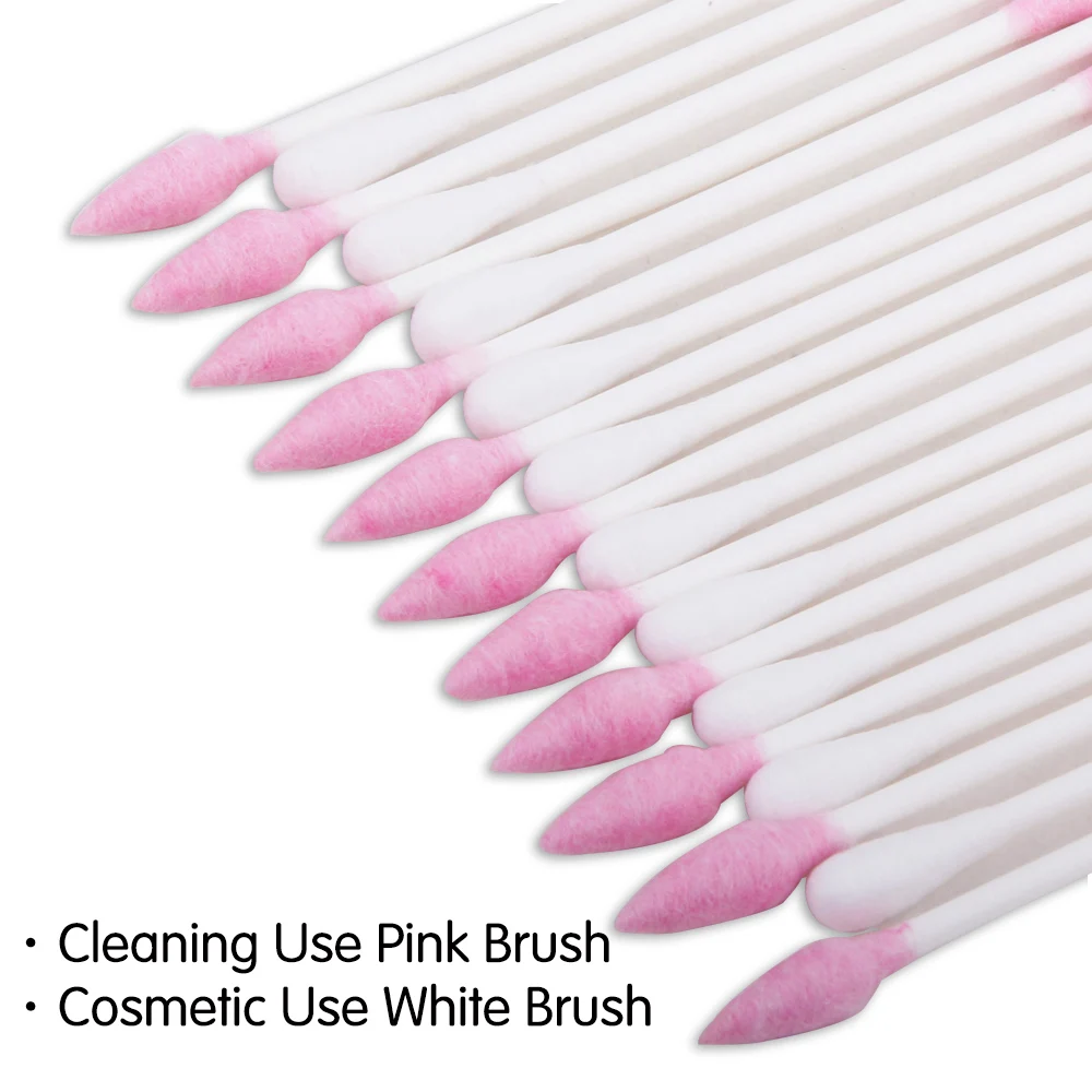Disposable Double Head Wood Cotton Swabs Lipstick Ear Swab Cleaning Makeup Sticks Swabs Tools 100/200/300Pcs wood cotton swabs cotton swabs disposable cotton swabs